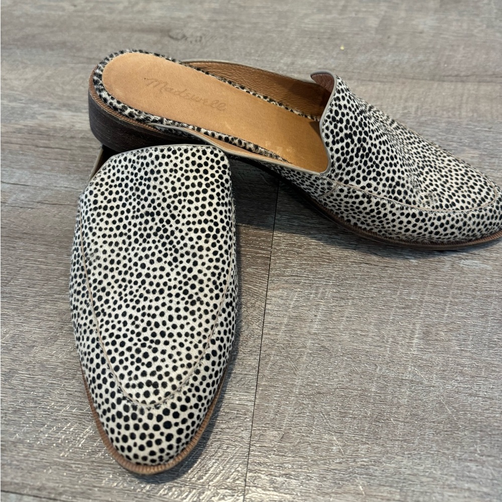 Madewell Cheetah Mules 9